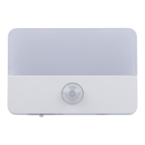 Luz recargable con sensor de ABS reciclado Ari blanco | sin montaje de publicidad