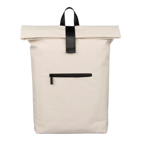 Mochila de PU reciclado para pc Naiya beige | sin montaje de publicidad | no disponible | no disponible