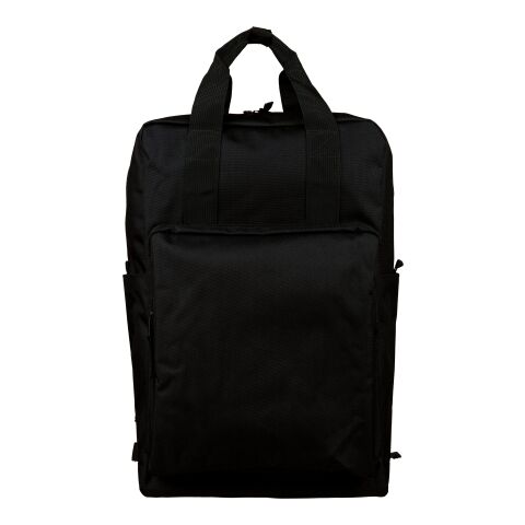 Mochila de poliéster reciclado para pc Amalia negro | sin montaje de publicidad