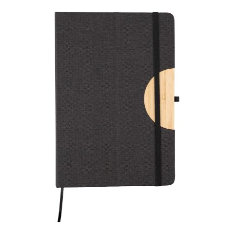 Cuaderno con tapa plegable de rPet Ernst negro | sin montaje de publicidad | no disponible | no disponible