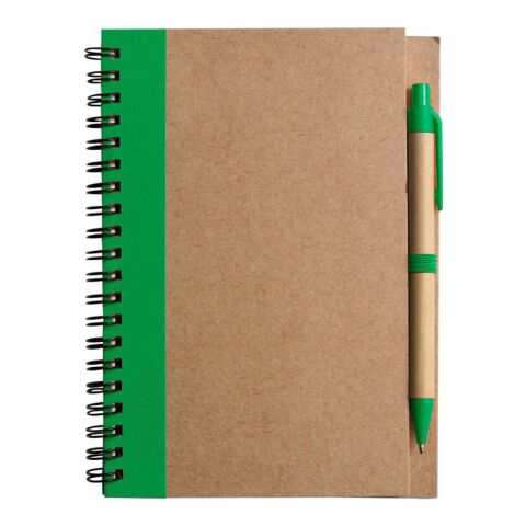 Libreta de cartón reciclado Stella verde | sin montaje de publicidad | no disponible | no disponible