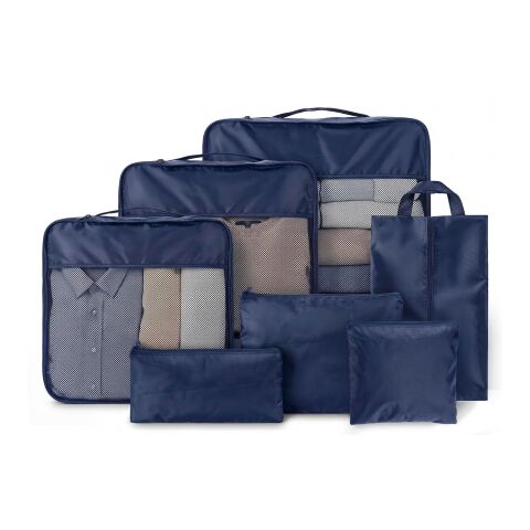 Set organizador de viaje Packio | Reciclado | 7 pzs azul