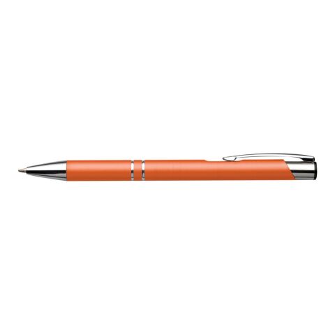 Bolígrafo con pulsador. Tinta azul naranja