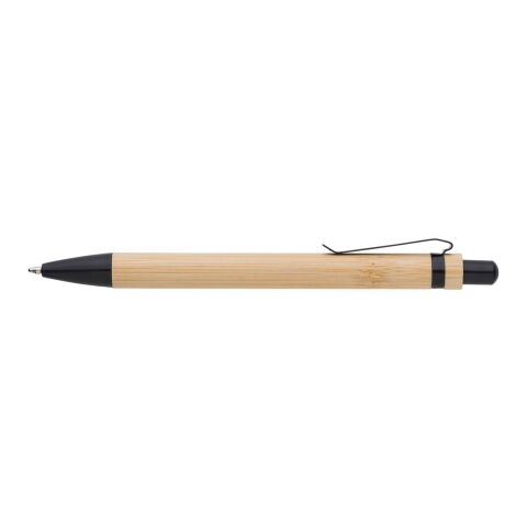 Bolígrafo de bambú, tinta azul negro