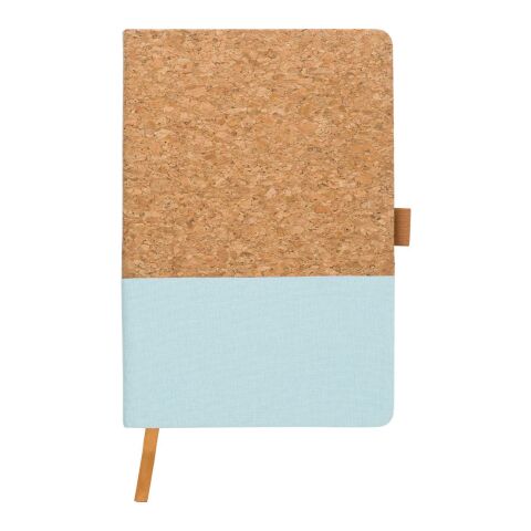 Cuaderno de corcho y algodón Trevor azul claro