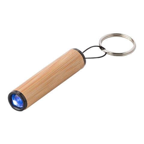 Mini linterna de bambú con llavero Ilse