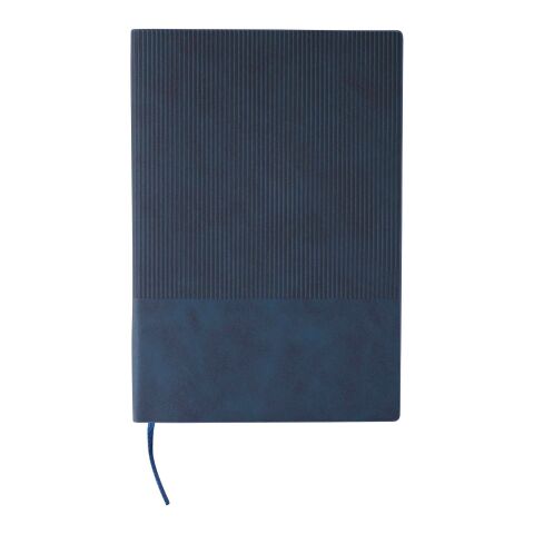 Set de cuaderno de PU reciclado (A5) y bolígrafo Tarek azul