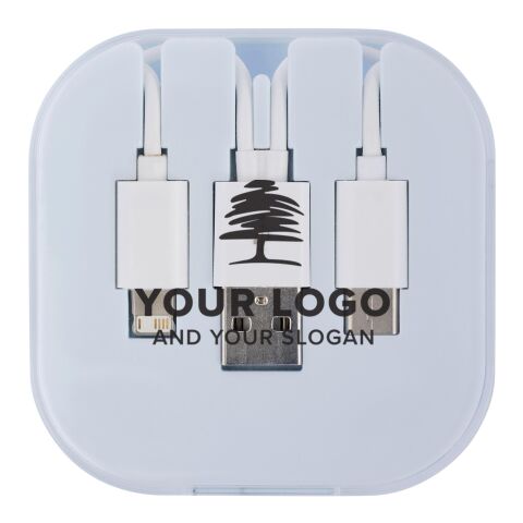 Juego de cables de carga USB. blanco | sin montaje de publicidad | no disponible | no disponible