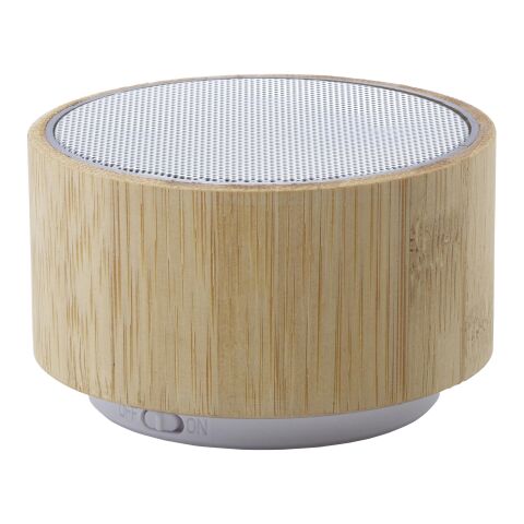 Altavoz inalámbrico de bambú marrón | sin montaje de publicidad | no disponible | no disponible | no disponible