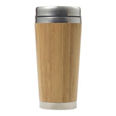 Taza termo de viaje de bambú (400 ml) marrón | sin montaje de publicidad | no disponible | no disponible