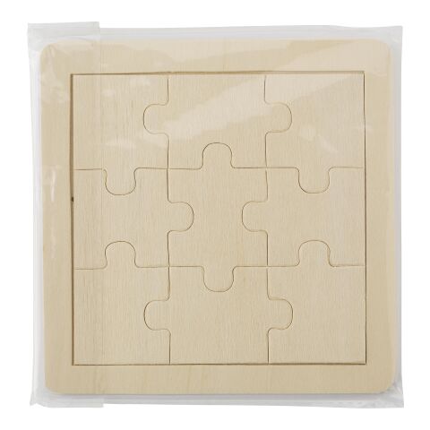 Puzzle de madera con 9 piezas marrón | sin montaje de publicidad | no disponible | no disponible