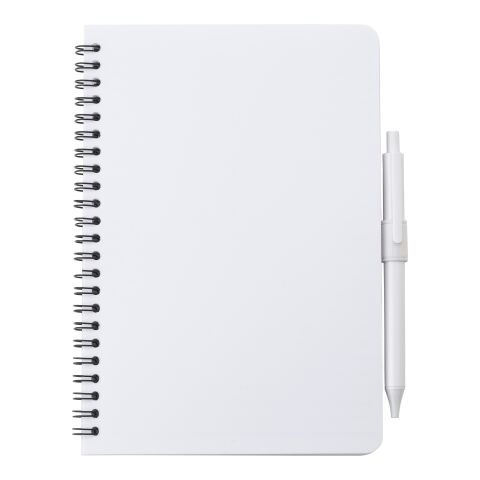 Cuaderno antibacteriano con bolígrafo blanco | sin montaje de publicidad | no disponible | no disponible
