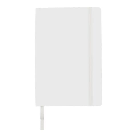 Libreta de notas A5, PU flexible blanco | sin montaje de publicidad | no disponible | no disponible
