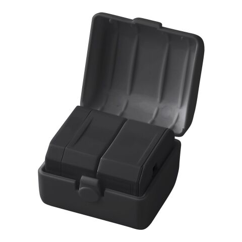 Adaptador de viaje, de ABS negro | sin montaje de publicidad | no disponible | no disponible