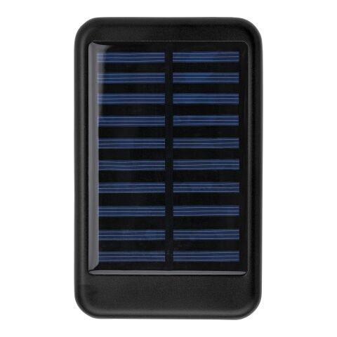Power Bank solar de aluminio negro | sin montaje de publicidad | no disponible | no disponible