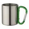 Taza isotérmica con mosquetón "Alps" Verde