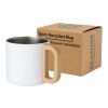 Taza de acero inoxidable reciclado con certificado RCS con aislamiento de cobre de 360 ml "Bjorn" Estándar | Blanco | sin montaje de publicidad | no disponible | no disponible