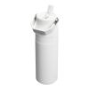 Botella de agua de 700 ml con pajita abatible "Stanley IceFlow™ 2.0" Estándar | Blanco escarchado | sin montaje de publicidad | no disponible | no disponible