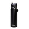 Botella de 750 ml de acero inoxidable con pajita abatible "Camelbak® Thrive Flip VSS" Estándar | Negro intenso | sin montaje de publicidad | no disponible | no disponible