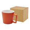 Taza de cerámica de 370 ml con acabado mate "Cali" Estándar | Naranja | sin montaje de publicidad | no disponible | no disponible