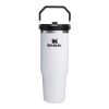 Stanley IceFlow™ 2.0 Vaso aislado de acero inoxidable de 890 ml con pajita abatible blanco