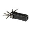 Set de destornilladores de plástico reciclado 8 en 1 RCS con linterna "Octo" Negro intenso
