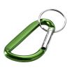 Llavero con mosquetón de aluminio reciclado "Timor" Verde