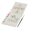 Set de cuaderno para colorear y rotuladores acuarelables "Quell" blanco