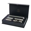 Parker set de bolígrafo y rollerball acromático con caja de regalo "IM" Estándar | Negro | sin montaje de publicidad | no disponible | no disponible