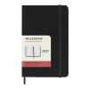 Agenda diaria de bolsillo de 12 meses con tapa dura "Moleskine" Estándar | Negro intenso | sin montaje de publicidad | no disponible | no disponible