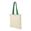 Tote de algodón "Nevada" Estándar | Natural-Verde brillante | sin montaje de publicidad | no disponible | no disponible | no disponible