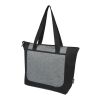 Bolsa Tote reciclada GRS en dos tonos con cremallera de 15 L "Reclaim" Estándar | Negro intenso-Gris Mezcla | sin montaje de publicidad | no disponible | no disponible | no disponible