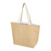 Bolsa Tote isotérmica de yute de 300 g/m² de 12 L "Juta" Estándar | Natural-Transparente | sin montaje de publicidad | no disponible | no disponible