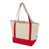 Bolsa Tote de algodón reciclado GRS de 320 g/m² "Sam" Estándar | Rojo-Natural | sin montaje de publicidad | no disponible | no disponible | no disponible