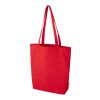 Bolsa Tote de 11 l con fondo ancho algodón orgánico OCS de 180&nbsp;g/m² "Odisha" Rojo