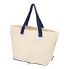 Bolsa Tote de 7&nbsp;l de algodón reciclado GRS de 140 g/m² "Sierra" Estándar | Natural-Azul marino | sin montaje de publicidad | no disponible | no disponible | no disponible