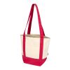 Bolsa Tote mini de algodón reciclado GRS de 320&nbsp;g/m² "Sam" Estándar | Rojo-Natural | sin montaje de publicidad | no disponible | no disponible | no disponible