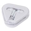 Auriculares con caja de plástico reciclado "Rebel" Estándar | Blanco | sin montaje de publicidad | no disponible | no disponible
