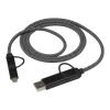 Cable de carga magnético 5 en 1 SMART de 65 W y 100 cm con certificación RCS Negro