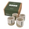 Juego de tazas de café Reclay de 150 ml de Originalhome blanco