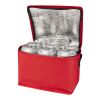 Bolsa isotérmica para 6 latas no tejida de material reciclado GRS de 4 l "Spectrum" Estándar | Rojo | sin montaje de publicidad | no disponible | no disponible