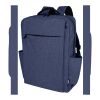 Mochila para portátil de 15" de material reciclado GRS de 15&nbsp;l "Libra" Azul marino