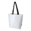 Bolsa Tote gran tamaño de 30l de material reciclado GRS con doble laminado "Duo" Estándar | Blanco | sin montaje de publicidad | no disponible | no disponible