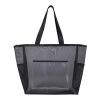 Bolsa Tote reciclada con certificado GRS de 23L "Mesh" Negro intenso