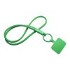 Lanyard con soporte para teléfono con tubo de plástico reciclado "Tubyard" Verde | sin montaje de publicidad | no disponible | no disponible