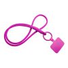 Lanyard con soporte para teléfono con tubo elástico "Tubyard" Rosa | sin montaje de publicidad | no disponible | no disponible