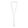 Lanyard de PET reciclado "Bucks" blanco-blanco | 15mm | Sublimación | por todas partes, al frente | 15 mm x 900 mm