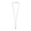 Lanyard de PET reciclado "Addie" blanco-blanco | 15mm | Sublimación | all over, back | 15 mm x 900 mm