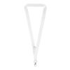 Lanyard de sublimación con soporte "Neve" Blanco | 20mm | sin montaje de publicidad | no disponible | no disponible
