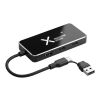 SCX.design H22, multipuertos USB 7 en 1 Negro intenso